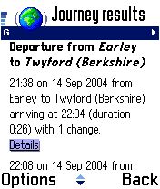 Services in action on the mobile web