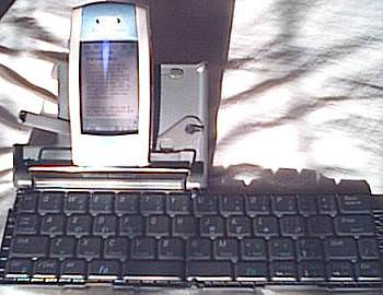 P800 on Palm Wireless Keyboard